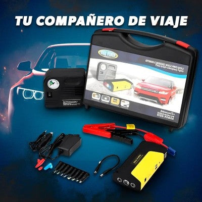 Kit Arrancador De Batería con Accesorios PowerCar™ + Compresor Inflador